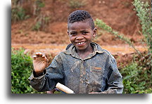 Saying Hello::Central Highlands, Madagascar::