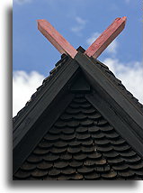 Roof Horns::Ambohimanga, Madagascar::