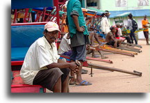 Hand-pulled Rickshaws::Ambositra, Madagascar::