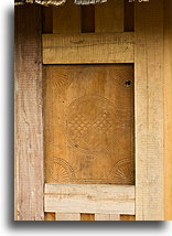 Window Shutter With Three Traditional Motifs::Antoetra, Madagascar::