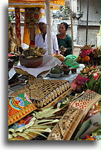 Temple Offerings::Bali, Indonesia::