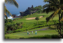 Playing Golf at Tanah Lot::Bali, Indonesia::