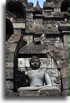 Borobudur Terraces::Borobudur Buddhist Temple, Java Indonesia::