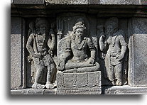 Ramayana Relief::Prambanan Hindu Temple, Java Indonesia::