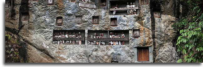 Tau Tau Figures at Lemo::Tana Toraja, Sulawesi Indonesia::