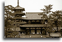 Sai-in (Western Precinct)::Horyu-ji in Nara, Japan::