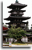 East Pagoda::Yakushi-ji temple, Nara, Japan::