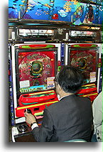 Always with cigarette::Pachinko, Japan::