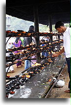 Lighting Oil Lamps::Kandy, Sri Lanka::