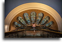 Entrance Window::Queen Victoria Building, Sydney, Australia::