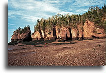 Walking on the Ocean Floor::Hopewell Rocks, New Brunswick, Canada::