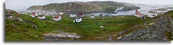 Battle Harbour Panoramic View::Battle Harbour, Labrador, Kanada::