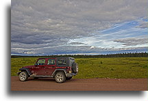 On the road to Goose Bay::Wetlands like this one do not occur too often along the road in this part of Labrador::