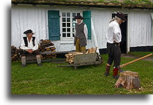 Resting Peasants::Fortress of Louisbourg, Nova Scotia, Canada::