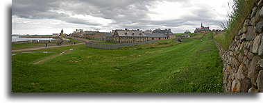 Louisbourg Town Panoramic View::Fortress of Louisbourg, Nova Scotia, Canada::