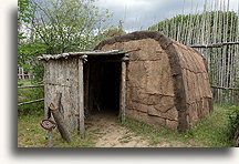 Village Wendat Hut #1::Huron/Ouendat (Wendat) Village, Ontario, Canada::