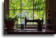 An old sewing machine::Prince Edward Island, Canada::