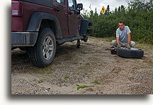 My third flat tire::Quebec, Canada::