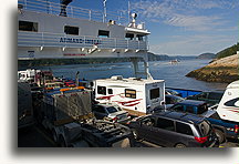 Ferry Crossing on Sanguenway River::Sanguenway, Quebec, Canada::