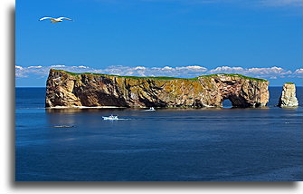 Percé Rock::Gaspe, Quebec, Canada::