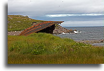 Shipwreck on the Beach::Parts of the ship Transpacific on the Ile aux Marine island::