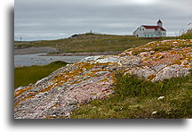 Church on Ile aux Marins::Saint-Pierre and Miquelon::