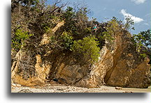 Climbing down Little Bay Beach::Anguilla, Caribbean::