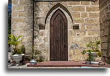 Side Church Door::Barbados, Caribbean::