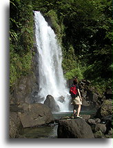 Trafalgar Falls::Dominica, Caribbean::