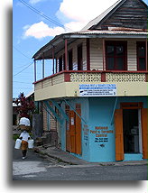 Woman on the street::Roseau, Dominica, Caribbean::