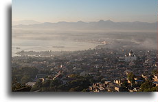 Black Smoke Above the City::Cap-Haïtien, Haiti, Caribbean::