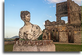 Woman with a Mask::Sans-Souci Palace, Haiti, Caribbean::