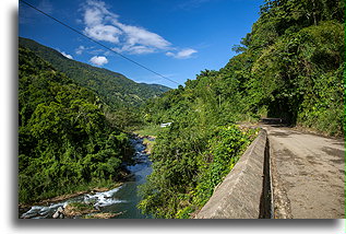 Road Across the Mountains::Blue Mountains, Jamaica::