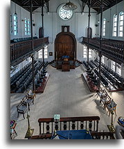 Sand Covered Floor::Shaare Shalom Synagogue, Jamaica::