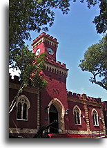 Clock Tower in  Fort Christian::St. Thomas, United States Virgin Islands, Caribbean::