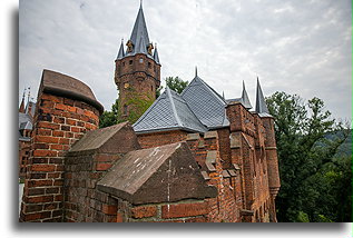 Clock Tower::Hradec Castle, Czechia::