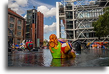 Stravinsky Fountain::Centre Pompidou, Paris, France::