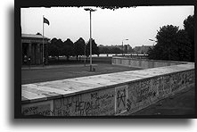 Wall next to Brandenburger Gate::West Berlin::