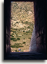 Entering Treasury of Atreus::Mycenae, Peloponnese,  Greece::