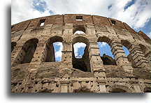 Internal Wall::Colosseum, Rome, Italy::