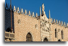 Façade with Lion of St Mark::Venice, Italy::