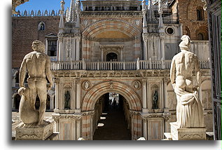 Statues of Mars and Neptune::Venice, Italy::