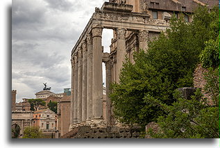 Temple of Antoninus and Faustina::Forum Romanum, Rome, Italy::