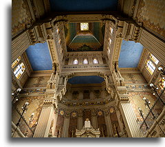 Interior of the Square Dome::Roman Ghetto, Italy::