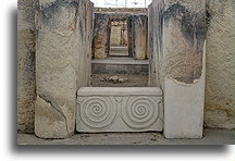 Spiral Decoration::Tarxien, Malta::