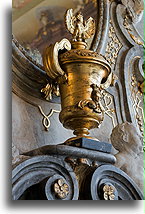 Vase featuring the Eagle::Książ Castle, Poland::