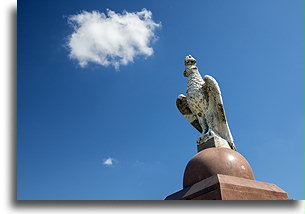 Monument Atop Wanda Mound::Kraków, Poland::