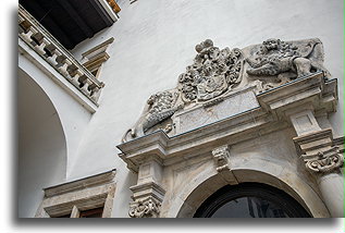 Radziwiłł family coat of arms::Szydłowiec Castle, Poland::