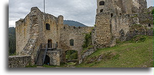 Courtyard of the lower castle::Likava Castle, Slovakia::