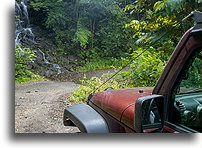 Waterfall by the Road::Nicoya Peninsula, Costa Rica::